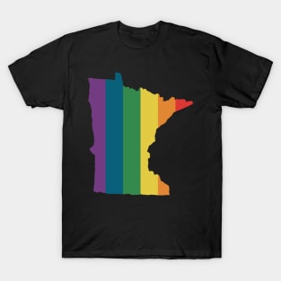 Minnesota State Rainbow T-Shirt